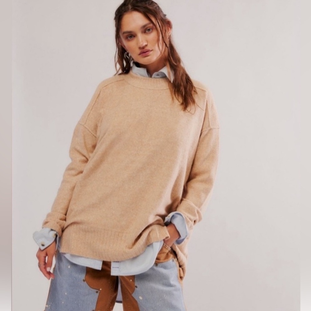 Free People Phoebe High-Low Tunic Sweater